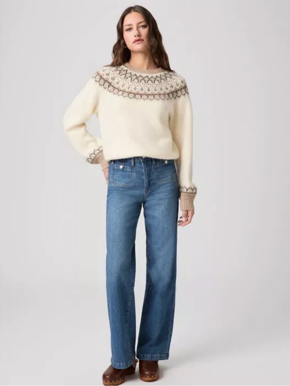 PAIGE Anessa 31" Wide Leg Jean